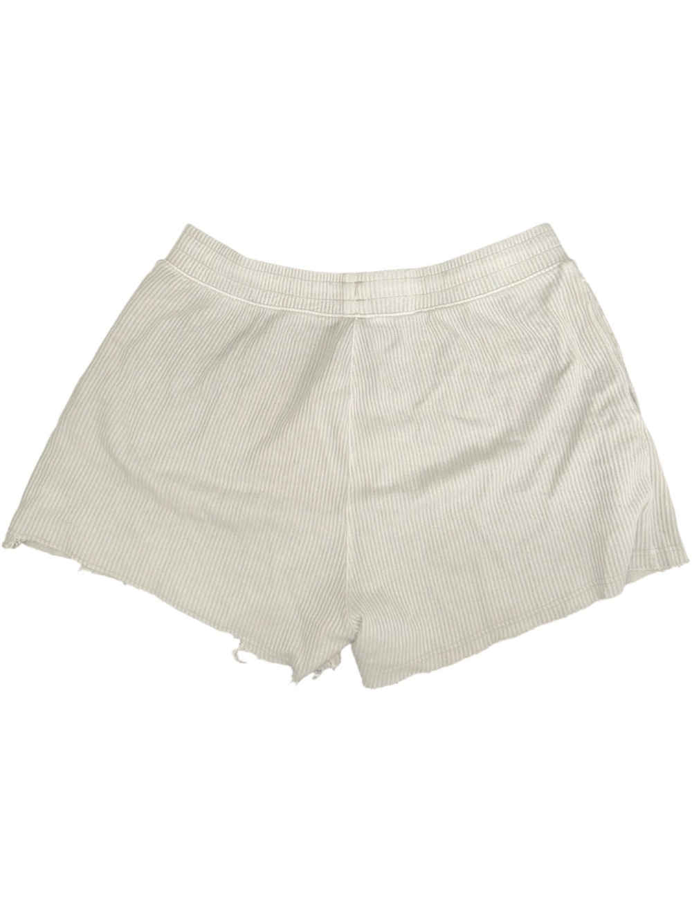 Light Gray Striped Women’s Casual Shorts - Picture 5 of 10
